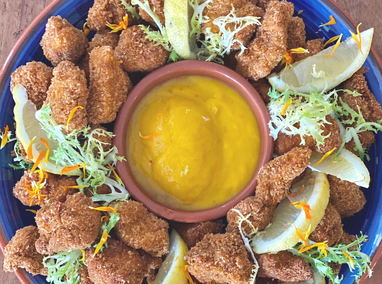 Immer beliebt, auch bei diesem TEam-Event: Chicken-Nuggets